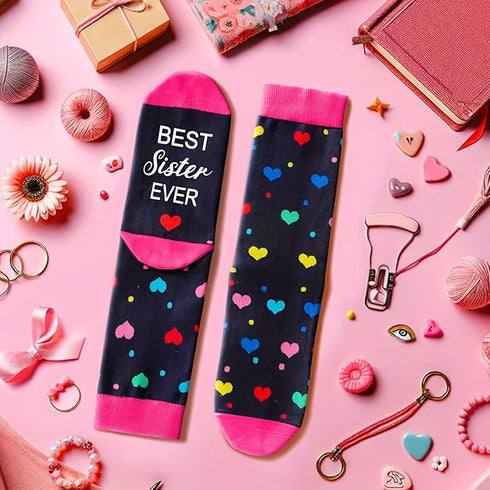 Best Sister Ever Knit Socks